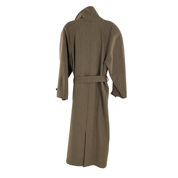 Italian PURE WOOL Vintage women’s trench coat with tie belt - Picture 5 of 6